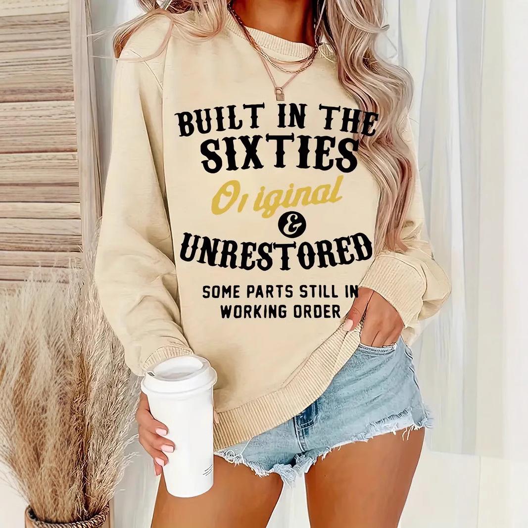 Built in the Sixties Plus Size O-Neck Cotton Sweatshirt - Long Sleeve, Letter Print, Spring/Autumn Style 2XL белый
Built in the Sixties Plus Size O-Neck Cotton Sweatshirt - Long Sleeve, Letter Print, Spring/Autumn Style 2XL белый