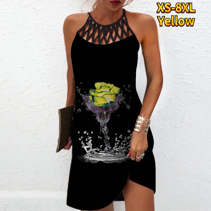 Летнее модное сексуальное платье без рукавов, мягкое повседневное платье с 3D принтом розы на воде, платье на бретельках без рукавов, летнее платье на подтяжках 8XL жёлтый
Летнее модное сексуальное платье без рукавов, мягкое повседневное платье с 3D принтом розы на воде, платье на бретельках без рукавов, летнее платье на подтяжках 8XL жёлтый