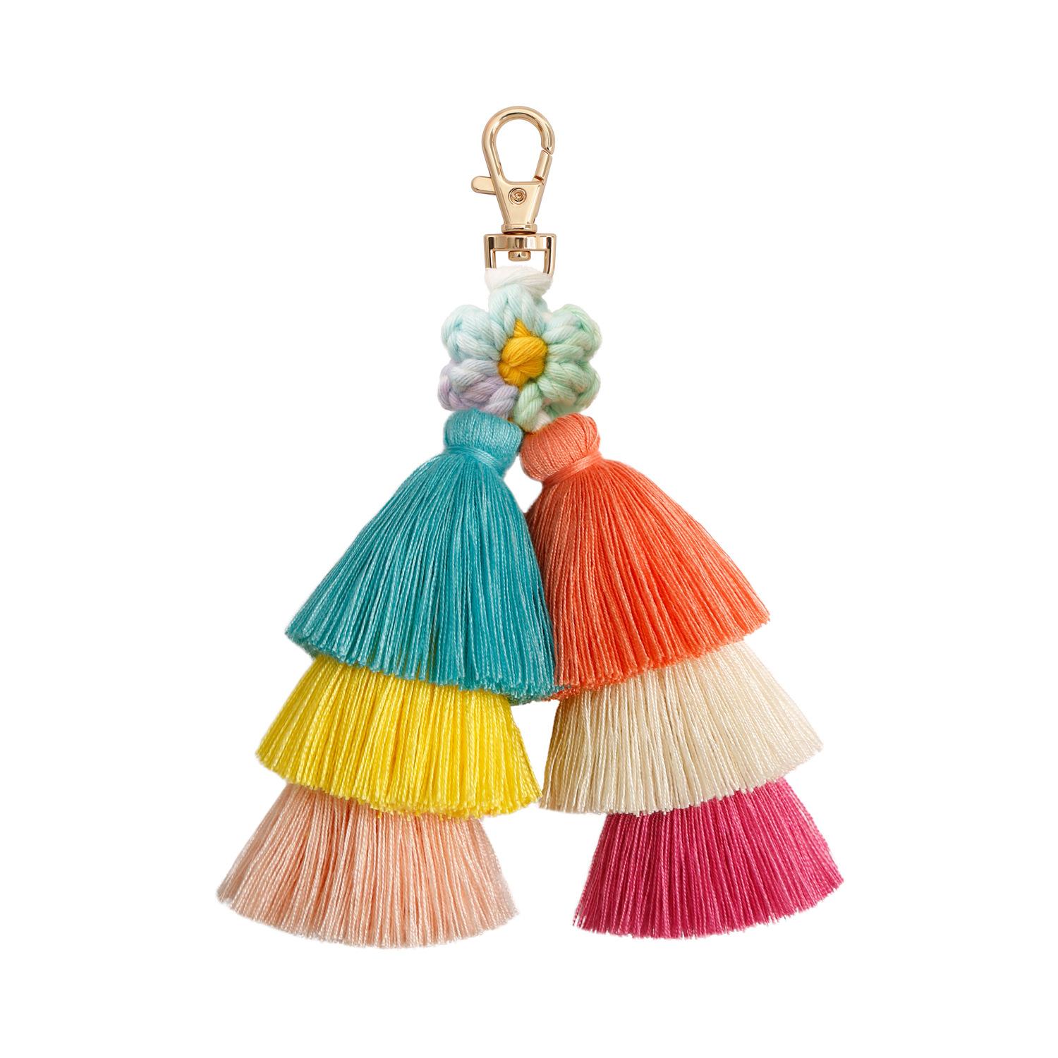 Ethnic Style Hair Ball Handmade Key Chains Rings Holders Decorative Holder Chic Bags Pendants Colorful Gift Accessories
Ethnic Style Hair Ball Handmade Key Chains Rings Holders Decorative Holder Chic Bags Pendants Colorful Gift Accessories