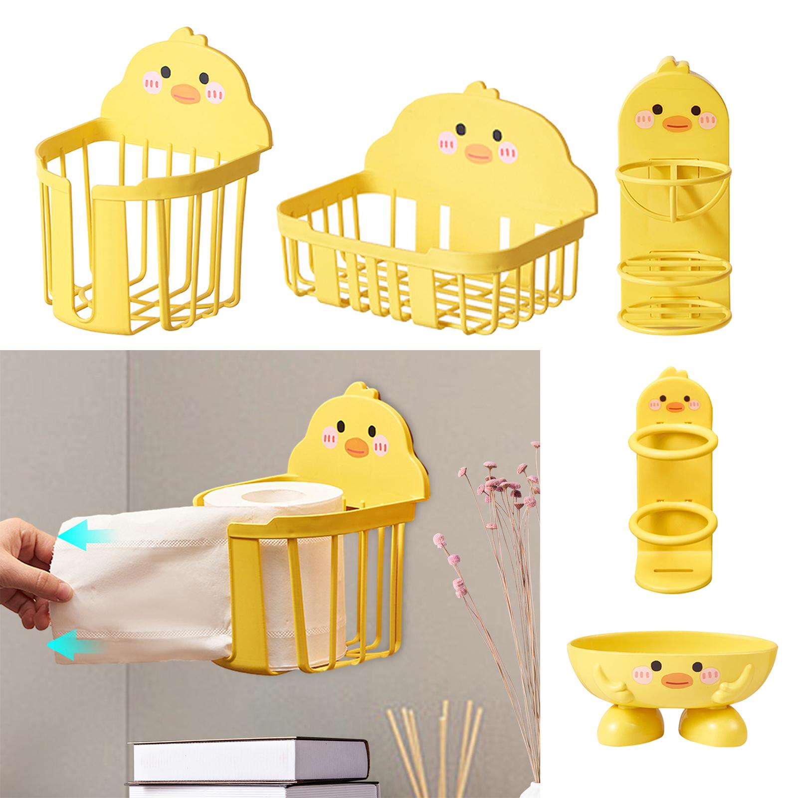 Bathroom Wall Storage Shelf, Little Yellow Duck, Cute Wall Mounted Organizer Holder for Dorm, Toilet, Bedroom, Soap holder
Bathroom Wall Storage Shelf, Little Yellow Duck, Cute Wall Mounted Organizer Holder for Dorm, Toilet, Bedroom, Soap holder