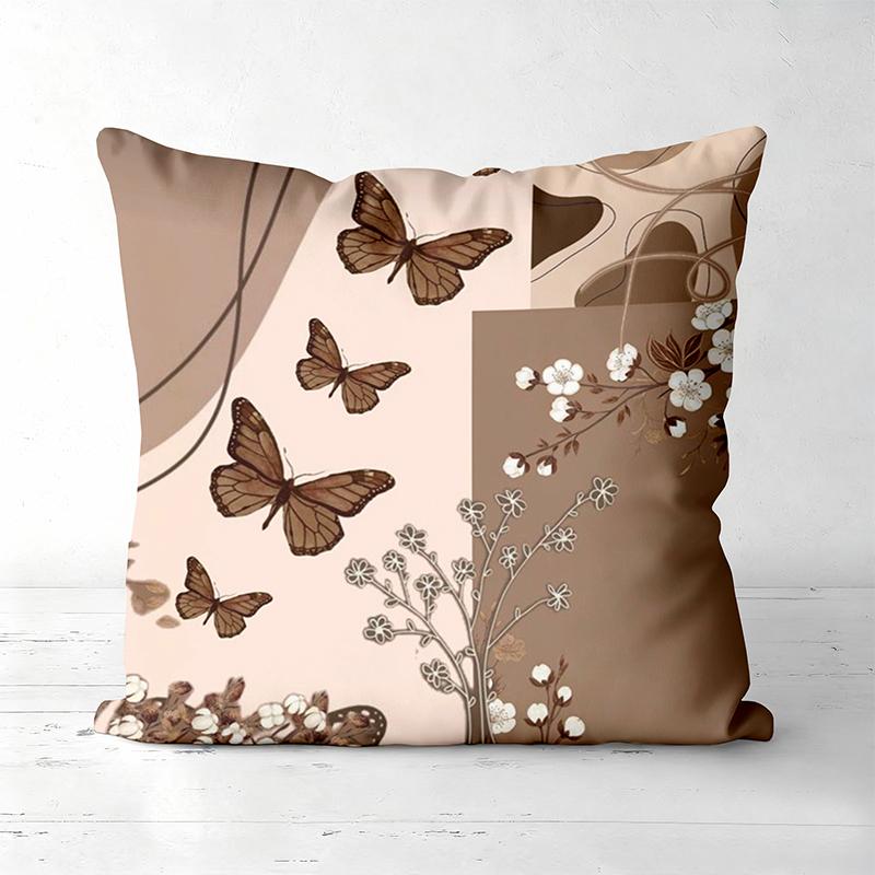 1 Pieces Brown Butterflies And Floral Pattern Throw Pillow Polyester pillowcase, sofa decorative cushion cov Headboard Pillow 45x45cm
1 Pieces Brown Butterflies And Floral Pattern Throw Pillow Polyester pillowcase, sofa decorative cushion cov Headboard Pillow 45x45cm