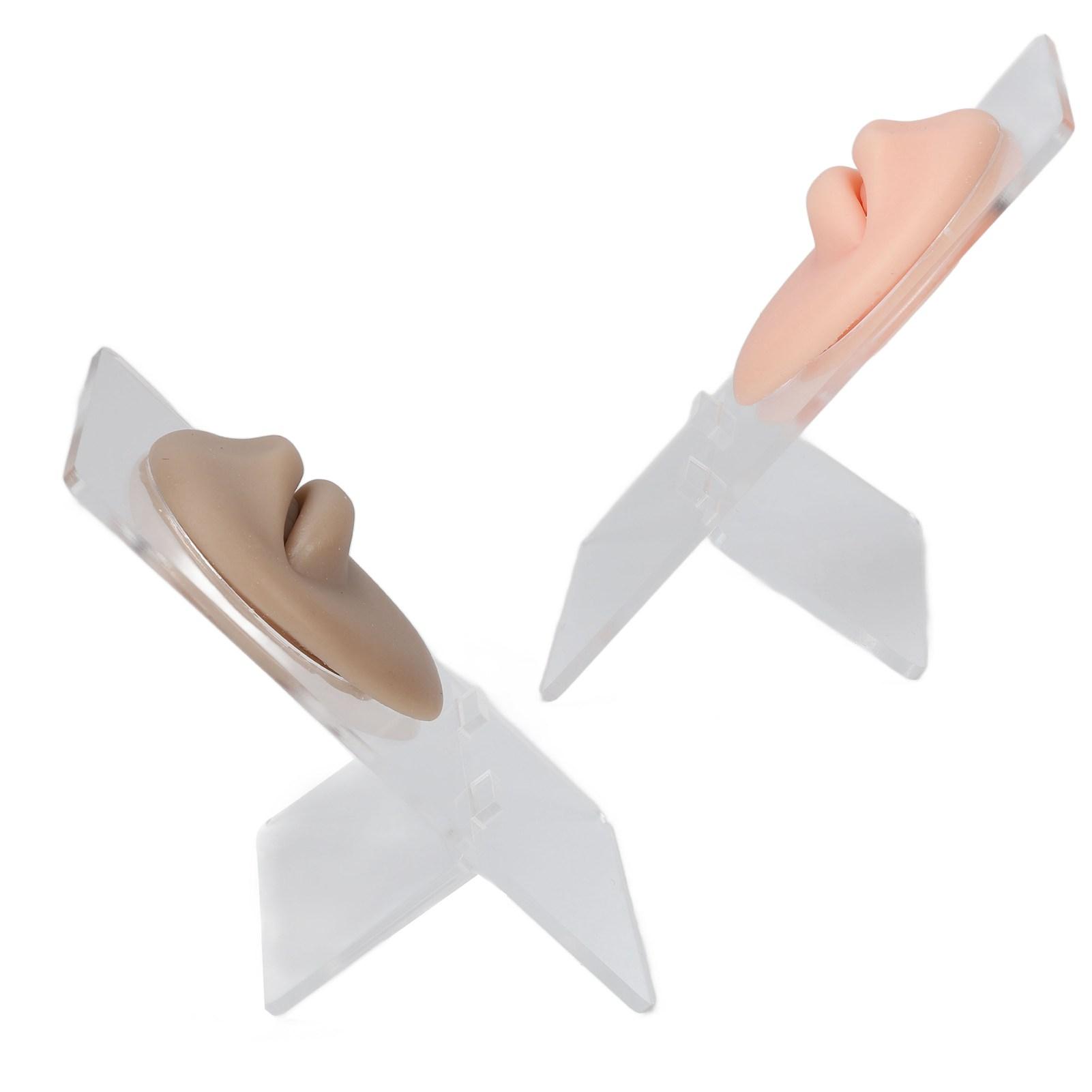 2Pcs Silicone Lip Model With Display Stand Simulated 3D Thickened Lip Piercing Practice Model
2Pcs Silicone Lip Model With Display Stand Simulated 3D Thickened Lip Piercing Practice Model