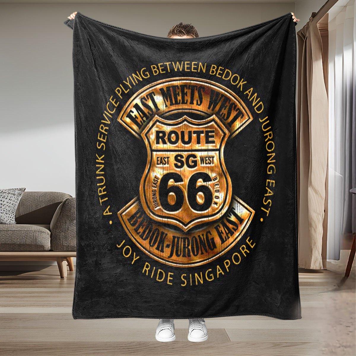 Retro pattern of Route 66 Flannel printed blanket suitable for all seasons suitable for living room office sofa and travel 75x90cm
Retro pattern of Route 66 Flannel printed blanket suitable for all seasons suitable for living room office sofa and travel 75x90cm