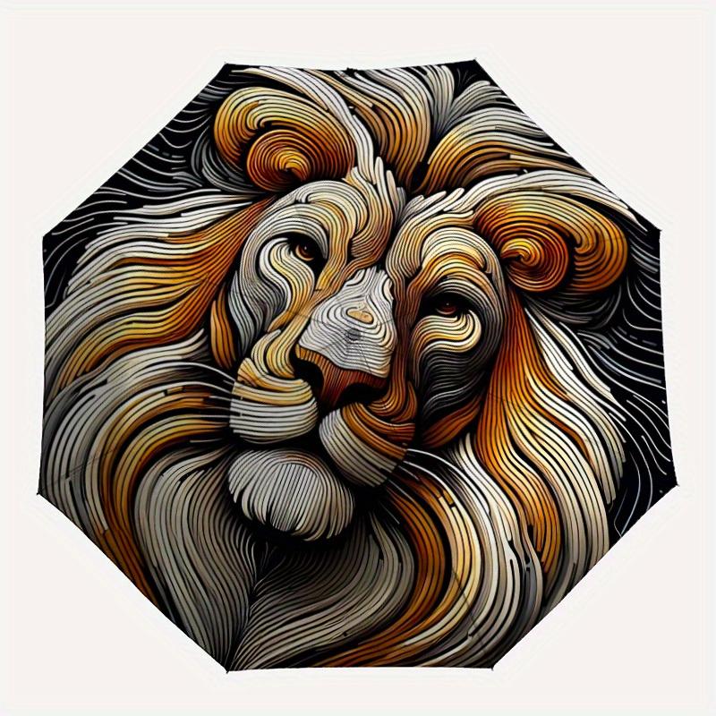 1pc Lion Face Automatic Opening/closing umbrella, Reinforced 8-Rib Construction, Compact Travel Umbrella yy250808133
1pc Lion Face Automatic Opening/closing umbrella, Reinforced 8-Rib Construction, Compact Travel Umbrella yy250808133
