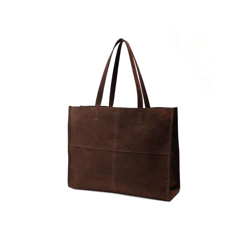 Brand Frosted Texture Handbag Women s Designer Fashi Simple Turdy Stitching Details Large Capacity Top Handle Shopping Bag 38.5X15X31CM коричневий
Brand Frosted Texture Handbag Women s Designer Fashi Simple Turdy Stitching Details Large Capacity Top Handle Shopping Bag 38.5X15X31CM коричневий