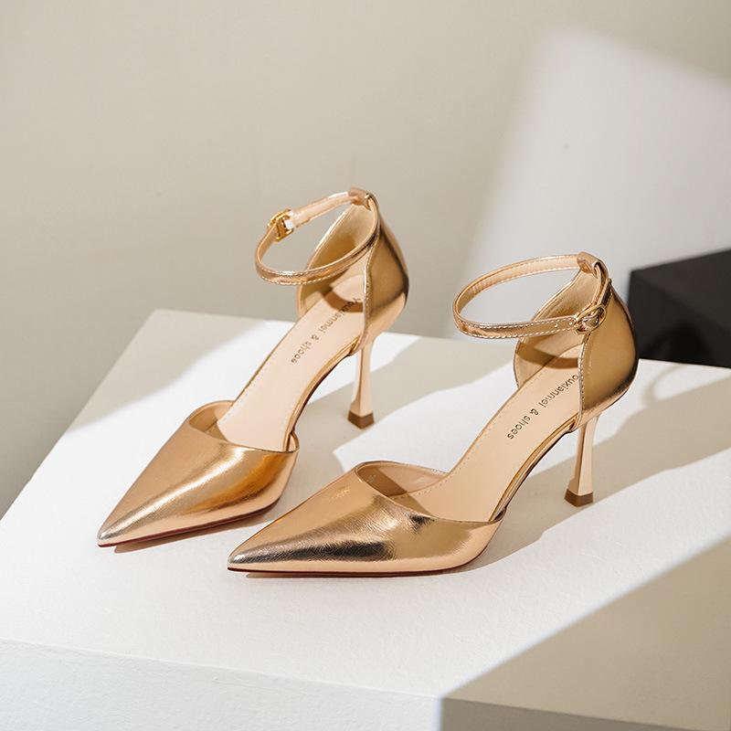- European and American metal sense design sense fashion banquet pointed one-word buckle hollow sexy high heels women s single shoes 34
- European and American metal sense design sense fashion banquet pointed one-word buckle hollow sexy high heels women s single shoes 34