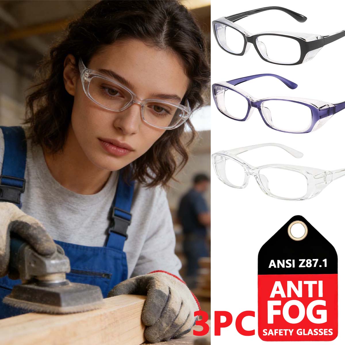 anti dust glasses for women anti-fog safety glasses for men z87 safety glasses fashionable safety glasses women HM8
anti dust glasses for women anti-fog safety glasses for men z87 safety glasses fashionable safety glasses women HM8