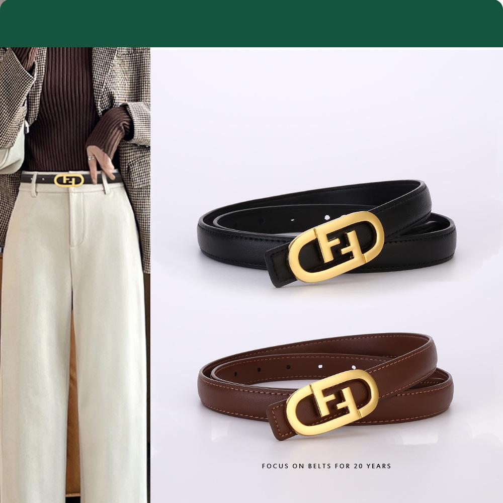 F Letter Buckle Premium Sense Business Belt Genuine Leather Women S Cowhide Alloy Smooth Buckle Belt Belt 100cm коричневый
F Letter Buckle Premium Sense Business Belt Genuine Leather Women S Cowhide Alloy Smooth Buckle Belt Belt 100cm коричневый