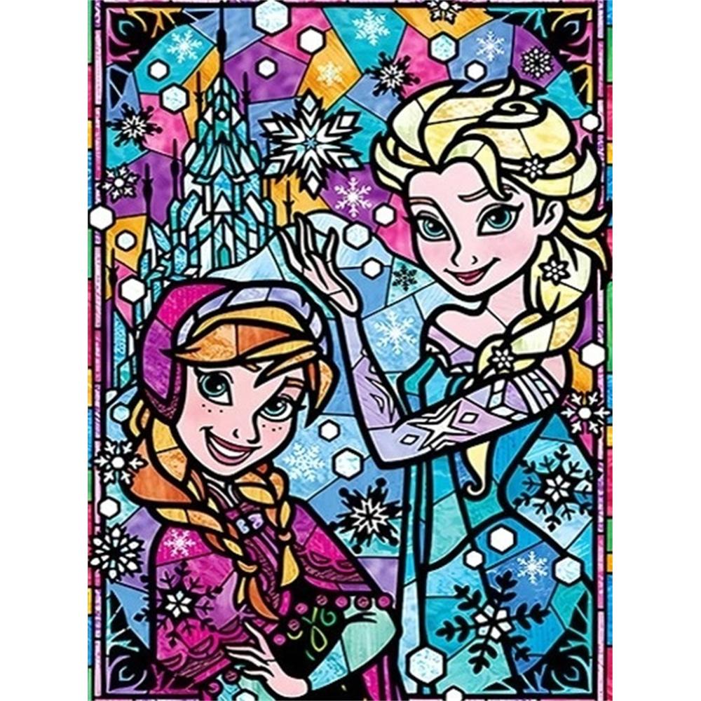 Disney Diamond Painting Set Elsa Anna Stained Glass Style Art Painting Embroidery Wall Decoration DIY Set Gift Handmade Crystal 5D Diamond Round 20x30cm
Disney Diamond Painting Set Elsa Anna Stained Glass Style Art Painting Embroidery Wall Decoration DIY Set Gift Handmade Crystal 5D Diamond Round 20x30cm