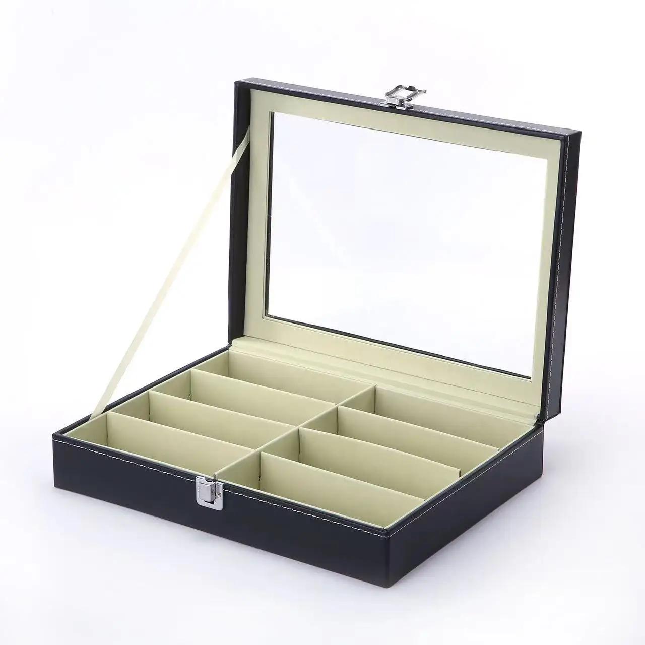 1pc Home Use Sunglasses and Sunglasses Eyeglass Box Sunglasses and Multifunctional Display Box PU Leather Eyewear Storage Box чорний
1pc Home Use Sunglasses and Sunglasses Eyeglass Box Sunglasses and Multifunctional Display Box PU Leather Eyewear Storage Box чорний