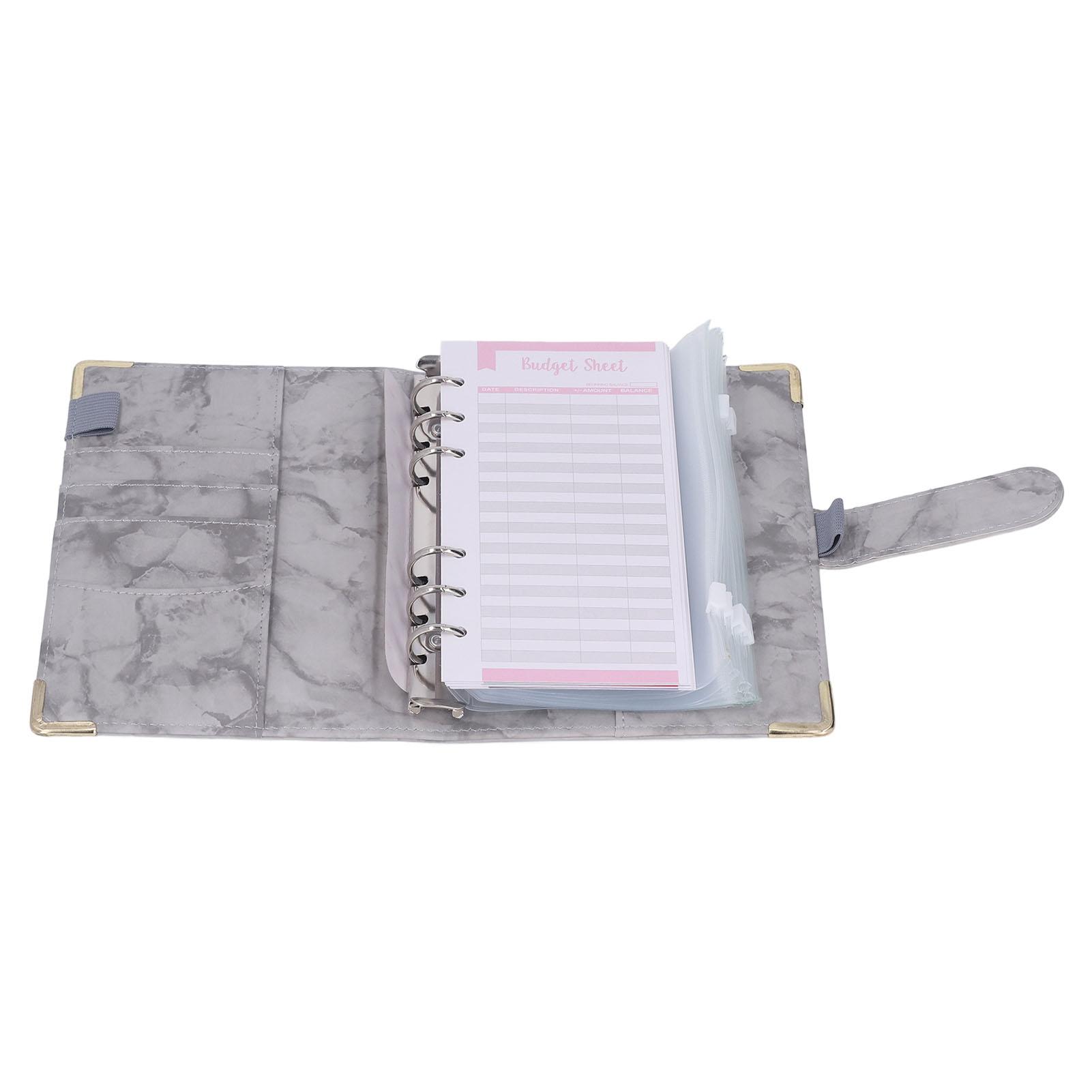 A6 PU Leather 6 Holes Budget Binder with 8 Zipper Bag 12 Budget Sheet 2 Stickers Replaceable Inner Core Cash Budget
A6 PU Leather 6 Holes Budget Binder with 8 Zipper Bag 12 Budget Sheet 2 Stickers Replaceable Inner Core Cash Budget