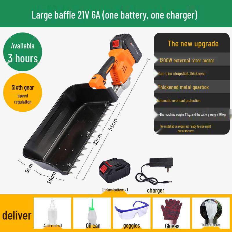 Electric Tea Harvester and Pruner CN plug (adapter included)
Electric Tea Harvester and Pruner CN plug (adapter included)