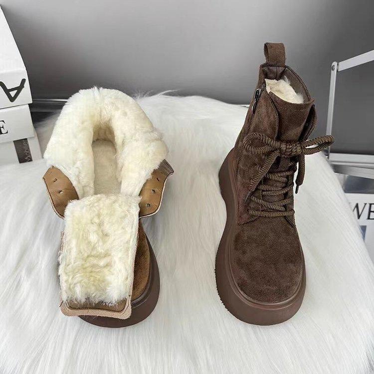 Large cotton snow short boots autumn and winter new muffin heightening fleece thickening casual Martin boots 35
Large cotton snow short boots autumn and winter new muffin heightening fleece thickening casual Martin boots 35