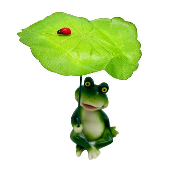 Frog Garden Statue Lotus Leaf Sitting Frog Figurine Cute Resin Frog Sculpture for Outdoor Yard Garden Pond Home Office Desk Tabletop Decor B
Frog Garden Statue Lotus Leaf Sitting Frog Figurine Cute Resin Frog Sculpture for Outdoor Yard Garden Pond Home Office Desk Tabletop Decor B