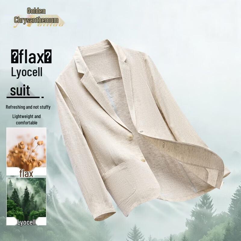 Jinjv Men s Premium Linen Lyocell Lightweight Blazer 185/100A
Jinjv Men s Premium Linen Lyocell Lightweight Blazer 185/100A