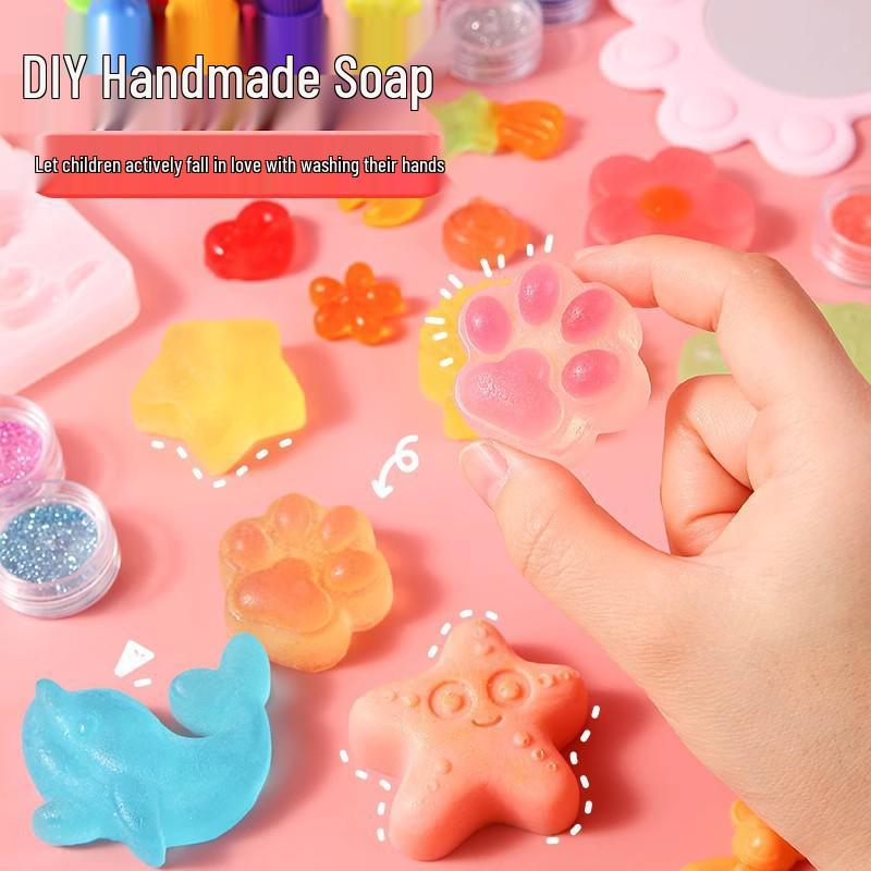 Мыло в виде кошачьей лапки, набор для DIY - Ручная работа, игрушка для девочки, подарок на день рождения
Мыло в виде кошачьей лапки, набор для DIY - Ручная работа, игрушка для девочки, подарок на день рождения
