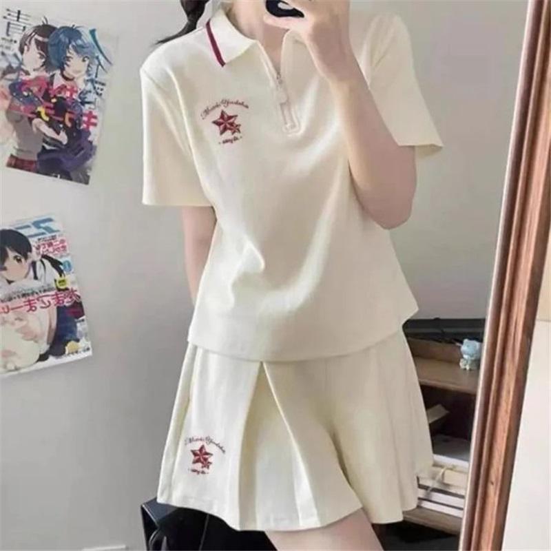 Women s Polo T-Shirt Skirt 2-Piece Casual Sports Outfit Set L абрикосовый
Women s Polo T-Shirt Skirt 2-Piece Casual Sports Outfit Set L абрикосовый