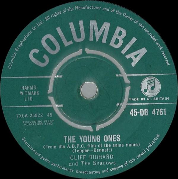 7inch Record CLIFF RICHARD & THE SHADOWS - The Young Ones 45DB4761 Columbia 1962 UK Rock Used
7inch Record CLIFF RICHARD & THE SHADOWS - The Young Ones 45DB4761 Columbia 1962 UK Rock Used