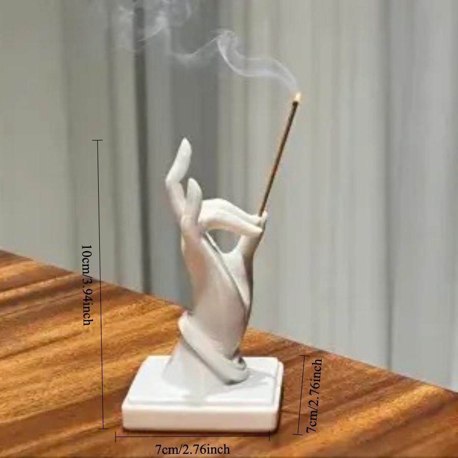 Buddha Hand Incense Holder Zen Mudra Hand Shaped Incense Stick Burner for Meditation Home Decor PLA Material Finger Insertion
Buddha Hand Incense Holder Zen Mudra Hand Shaped Incense Stick Burner for Meditation Home Decor PLA Material Finger Insertion