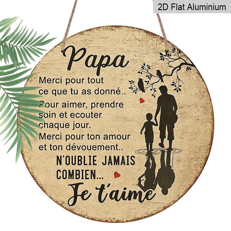 2D Flat Retro Aluminum Wall Decorations in Various Sizes, Featuring A French-style Father-son Silhouette Design with A Gentle and Soothing Feel 20*20cm
2D Flat Retro Aluminum Wall Decorations in Various Sizes, Featuring A French-style Father-son Silhouette Design with A Gentle and Soothing Feel 20*20cm