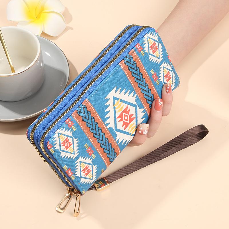 Personalized retro printing horizontal wallet, double zipper space, multi-compartment card position, card bag, hand-held small square bag, mobile синій
Personalized retro printing horizontal wallet, double zipper space, multi-compartment card position, card bag, hand-held small square bag, mobile синій