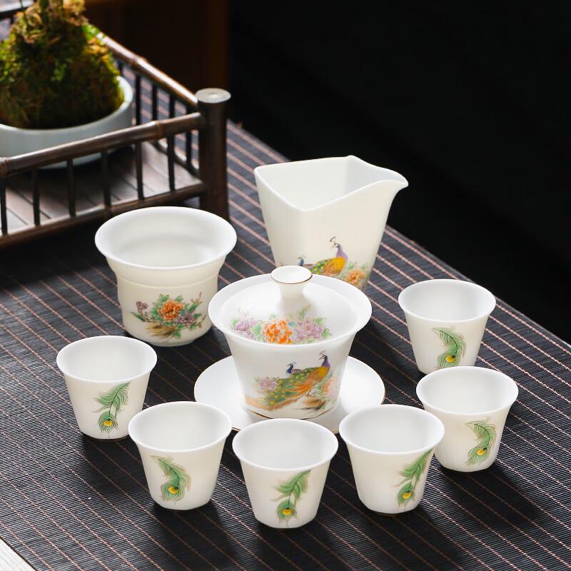 MULTIPOTENT Mutton-fat Jade Porcelain 10-Piece Kung Fu Tea Set
MULTIPOTENT Mutton-fat Jade Porcelain 10-Piece Kung Fu Tea Set