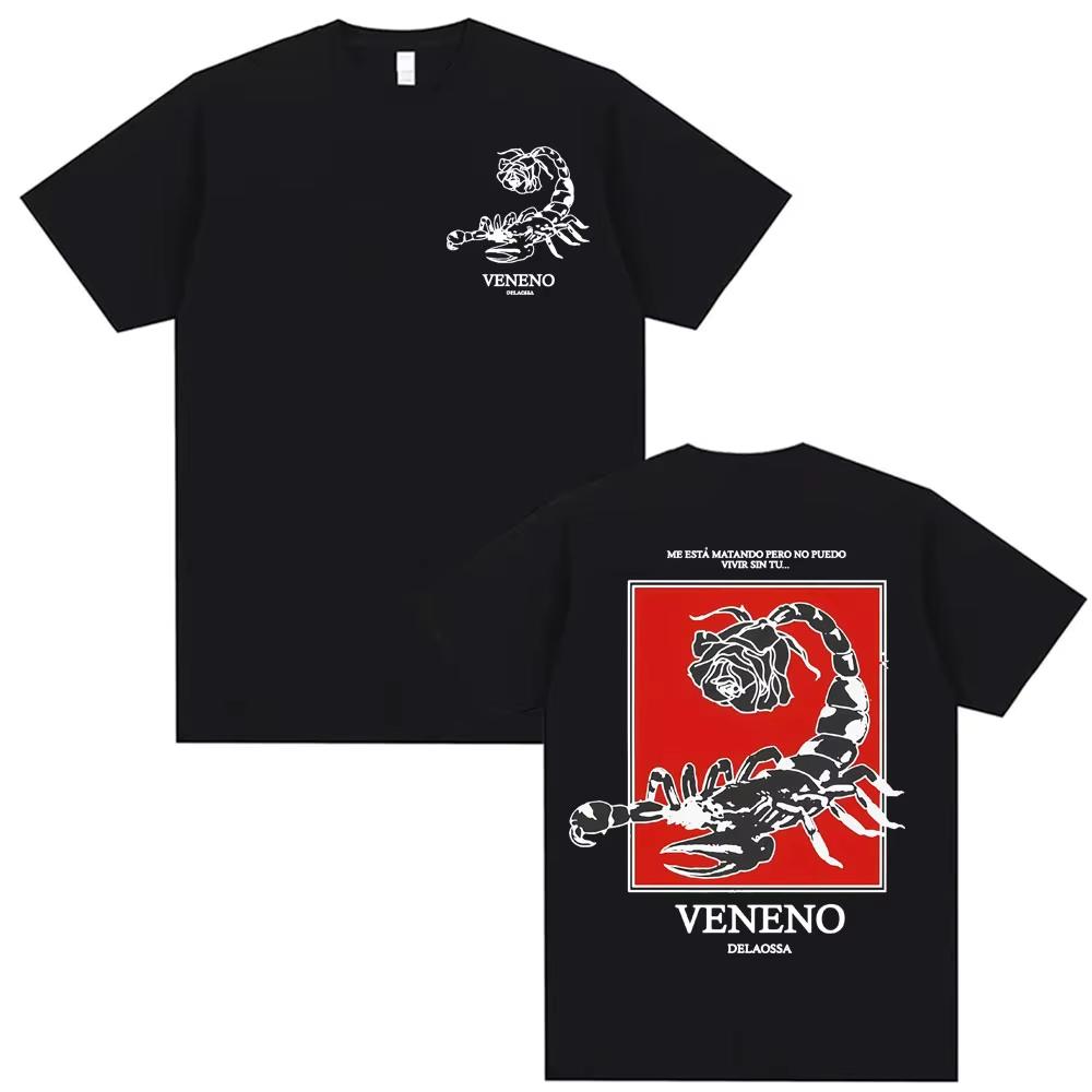 2026 Rapper Delaossa Veneno Album Graphic T Shirts Men Clothing Fashion Hip Hop Gothic Tshirt Man High Quality pure cotton Top S
2026 Rapper Delaossa Veneno Album Graphic T Shirts Men Clothing Fashion Hip Hop Gothic Tshirt Man High Quality pure cotton Top S