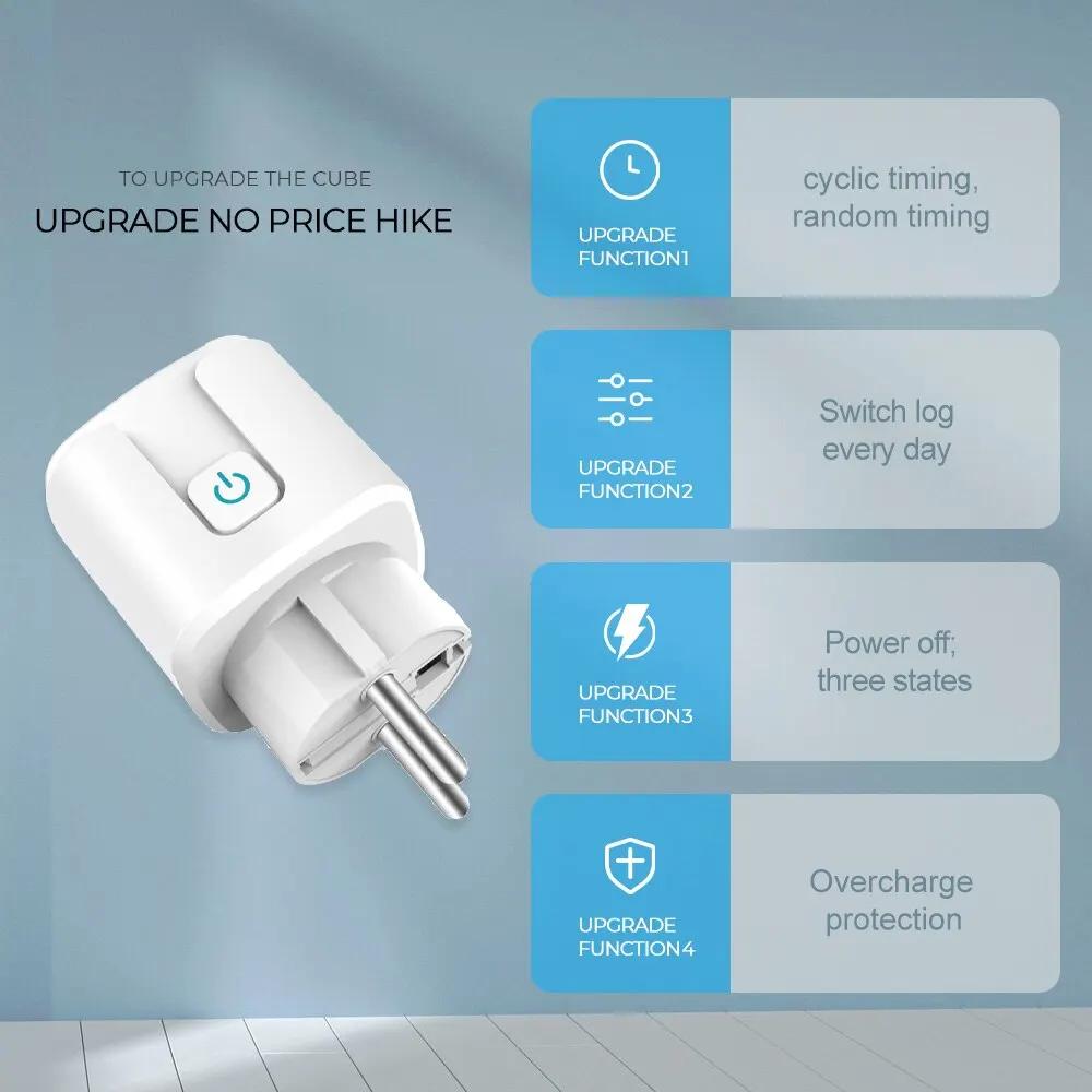 Розумна розетка Wi-Fi EU 16A/20A з функцією моніторингу живлення, працює з Alexa, Google Home, Alice, SmartThimg 16A NO Power Monitor білий
Розумна розетка Wi-Fi EU 16A/20A з функцією моніторингу живлення, працює з Alexa, Google Home, Alice, SmartThimg 16A NO Power Monitor білий