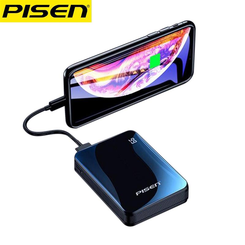 Pisen Power Bank 10000mah Мини Быстрая зарядка Беспроводная передача Цифровой дисплей Power Bank Творческий подарок
Pisen Power Bank 10000mah Мини Быстрая зарядка Беспроводная передача Цифровой дисплей Power Bank Творческий подарок