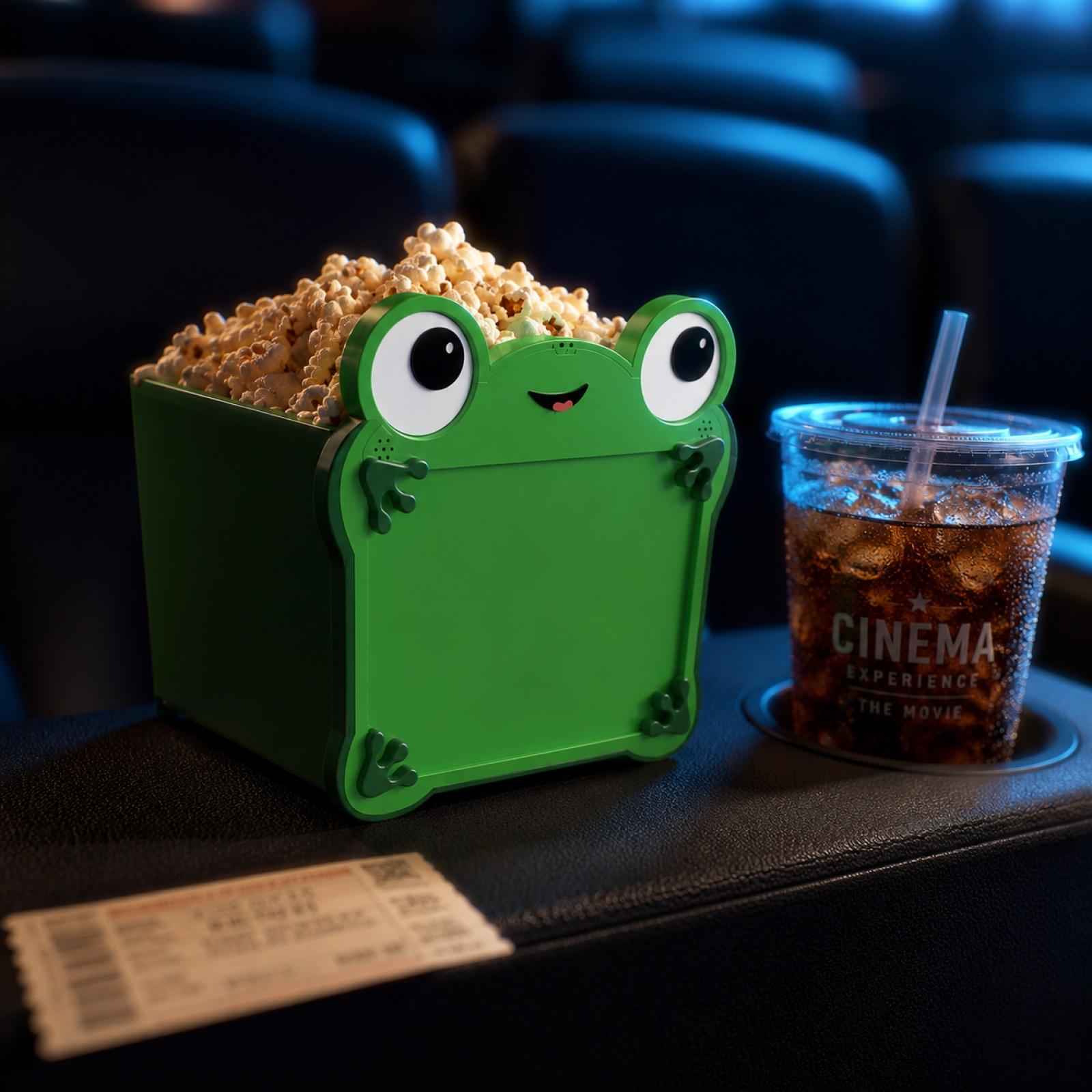 3D Printed Popcorn Bucket Container with Frog Design Durable Plastic Material Suitable for Home Theater Snack Storage and Serving One Size зелений
3D Printed Popcorn Bucket Container with Frog Design Durable Plastic Material Suitable for Home Theater Snack Storage and Serving One Size зелений