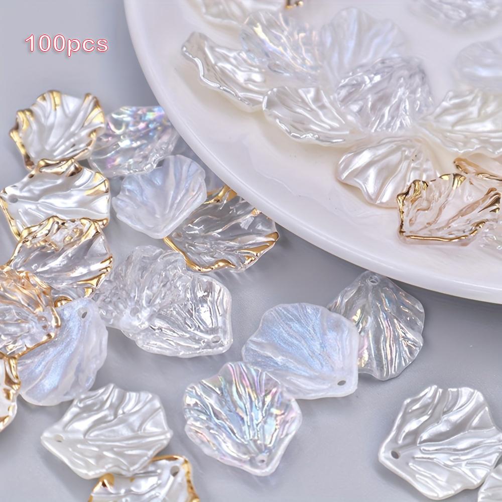 100pcs Handcrafted DIY Cream Gel Accessories with Perforated Shell Leaves, Headwear, Earring Materials 100pcs
100pcs Handcrafted DIY Cream Gel Accessories with Perforated Shell Leaves, Headwear, Earring Materials 100pcs