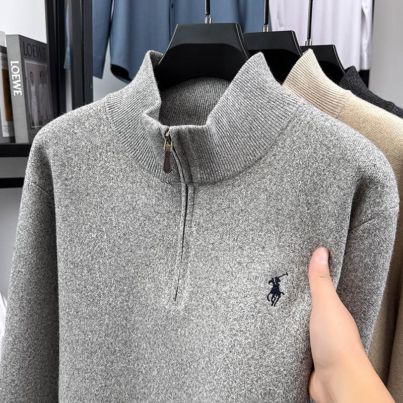 2025 Autumn/Winter Men s Stand Collar Half-Zip Knit Sweater XXXL світло-сірий колір
2025 Autumn/Winter Men s Stand Collar Half-Zip Knit Sweater XXXL світло-сірий колір