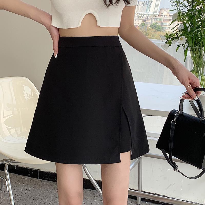 2024 Summer Plus Size High Waist A-Line Black Skort with Irregular Slit 3XL 150-160 cm чёрный
2024 Summer Plus Size High Waist A-Line Black Skort with Irregular Slit 3XL 150-160 cm чёрный