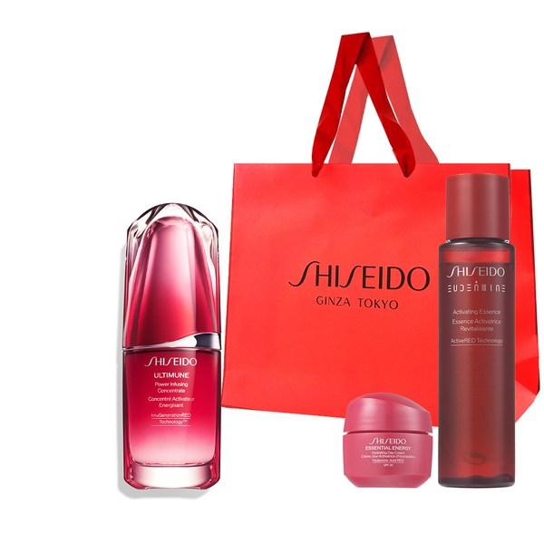 Shiseido Ultimian 30мл + Эссенция 30мл + Крем 15мл + Сумка для покупок, 1 набор, Набор популярной корейской косметики
Shiseido Ultimian 30мл + Эссенция 30мл + Крем 15мл + Сумка для покупок, 1 набор, Набор популярной корейской косметики
