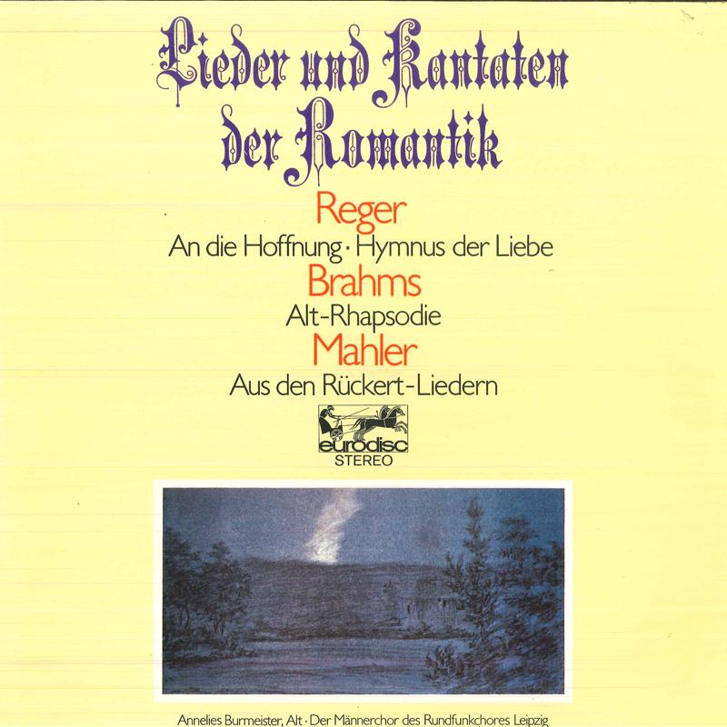 LP Record ANNELIES BURMEISTER, HEINZ BONGARTZ - Lieder Und Kantaten Der Romantik 80548KK EURODISC Germany Classical Used
LP Record ANNELIES BURMEISTER, HEINZ BONGARTZ - Lieder Und Kantaten Der Romantik 80548KK EURODISC Germany Classical Used