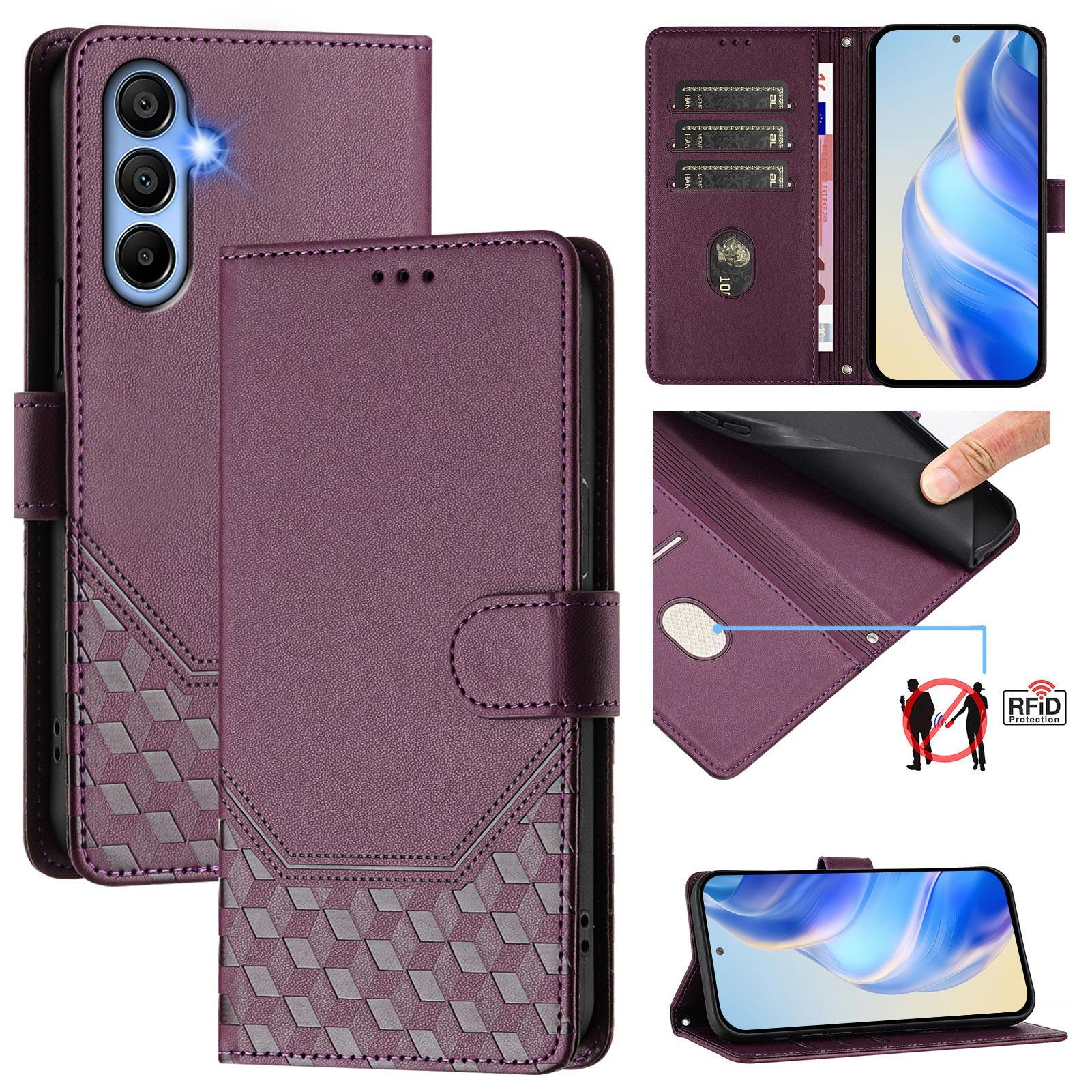 For Samsung Galaxy A06 4G Case Imprinted Honeycomb RFID Blocking Leather Phone Cover with Strap F
For Samsung Galaxy A06 4G Case Imprinted Honeycomb RFID Blocking Leather Phone Cover with Strap F