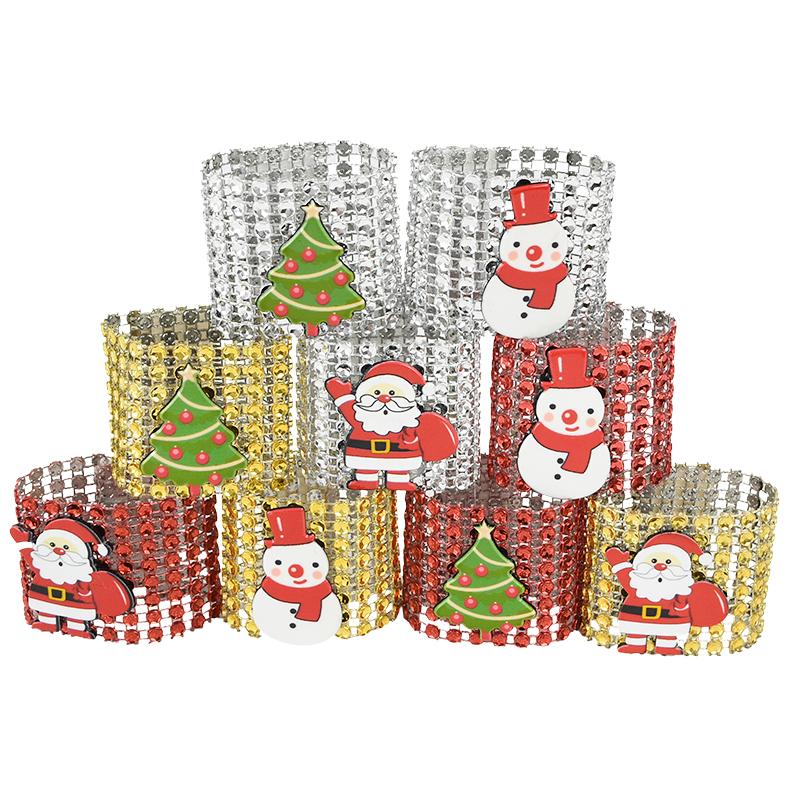 1pcs Christmas Santa Napkin Ring Xmas Tree Snowman Gold Silver Red Napkin Buckle Christmas Party Table Decoration Accessories
1pcs Christmas Santa Napkin Ring Xmas Tree Snowman Gold Silver Red Napkin Buckle Christmas Party Table Decoration Accessories