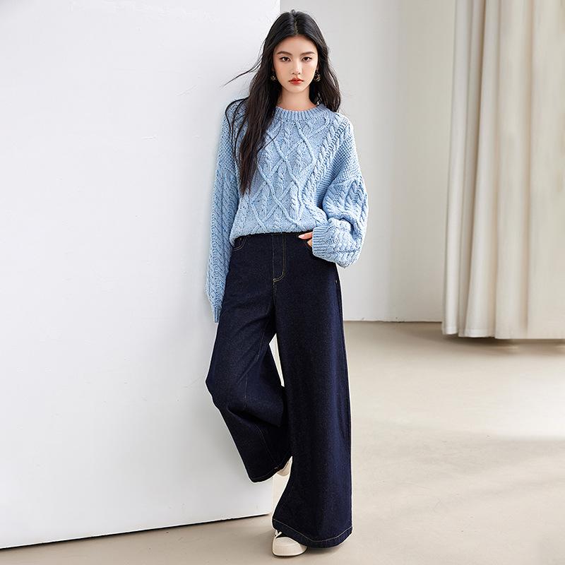 Twist Round Neck Sweater for Women Thickened Warm Winter New Style Meila Blue Atmosphere Outfit Loose Knitted Top XL синій
Twist Round Neck Sweater for Women Thickened Warm Winter New Style Meila Blue Atmosphere Outfit Loose Knitted Top XL синій