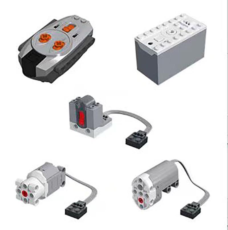 MOC PF Строительный блок Мотор Набор: M-мотор, аккумуляторный отсек, приемник и переключатель поезда — совместимы с Lego
MOC PF Строительный блок Мотор Набор: M-мотор, аккумуляторный отсек, приемник и переключатель поезда — совместимы с Lego
