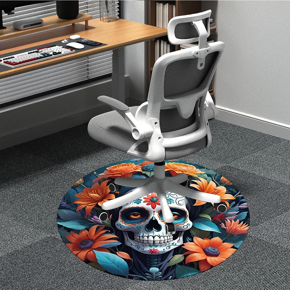 1pc Sugar Skull Design Chair Carpet for Office Non-Slip, Machine Washable Rug for Office, Room - Holiday Decor, Machine Made yy251016068 80cm by 80cm
1pc Sugar Skull Design Chair Carpet for Office Non-Slip, Machine Washable Rug for Office, Room - Holiday Decor, Machine Made yy251016068 80cm by 80cm