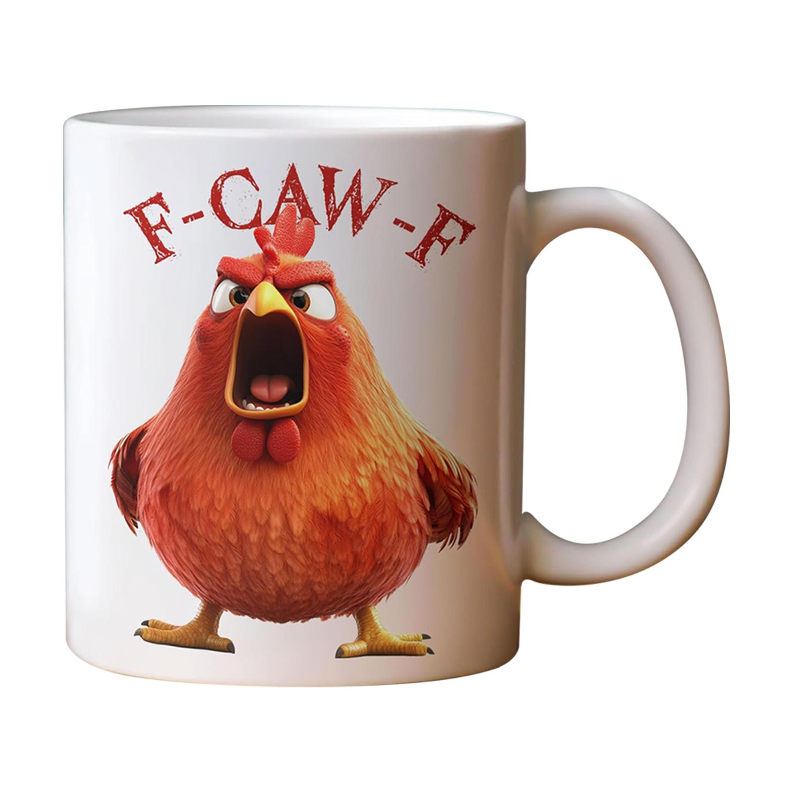 F-Caw-F Funny Chicken Mug - Personalized Name F-Caw-F Funny Chicken Humor Ceramic Custom, Gift Coffee Mug For Men And Women 12 Oz One Size
F-Caw-F Funny Chicken Mug - Personalized Name F-Caw-F Funny Chicken Humor Ceramic Custom, Gift Coffee Mug For Men And Women 12 Oz One Size