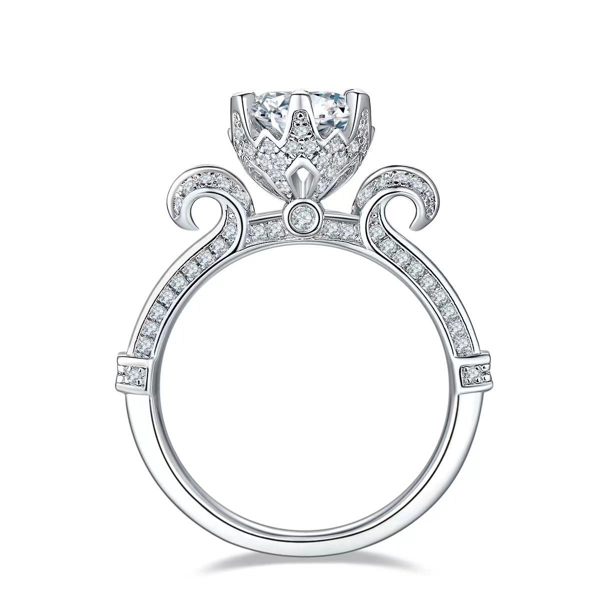 Swan Lake 1 Carat Moissanite Ring with S925 Silver & Rhodium-Plated White Gold Size 11 (HK)
Swan Lake 1 Carat Moissanite Ring with S925 Silver & Rhodium-Plated White Gold Size 11 (HK)