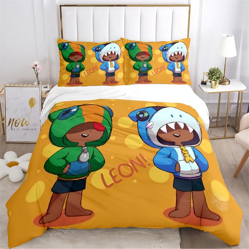 Cartoon Purple Character Print Bedding Set, Kids Game Themed Duvet Cover Set(1 * duvet cover + 2 * pillowcase, without core) 135x200cm
Cartoon Purple Character Print Bedding Set, Kids Game Themed Duvet Cover Set(1 * duvet cover + 2 * pillowcase, without core) 135x200cm