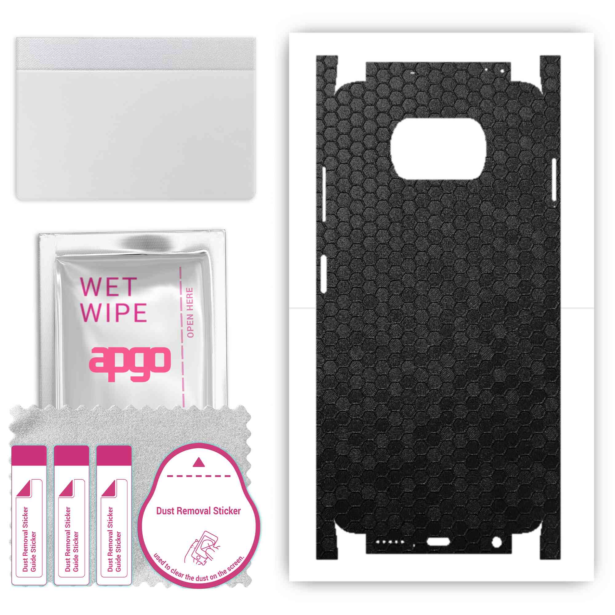 Apgo Protective Skin Sticker for the back+sides compatible with Xiaomi Poco X3, Full Wrap Film, Foil, Vinyl - Pattern Black Honeycomb
Apgo Protective Skin Sticker for the back+sides compatible with Xiaomi Poco X3, Full Wrap Film, Foil, Vinyl - Pattern Black Honeycomb