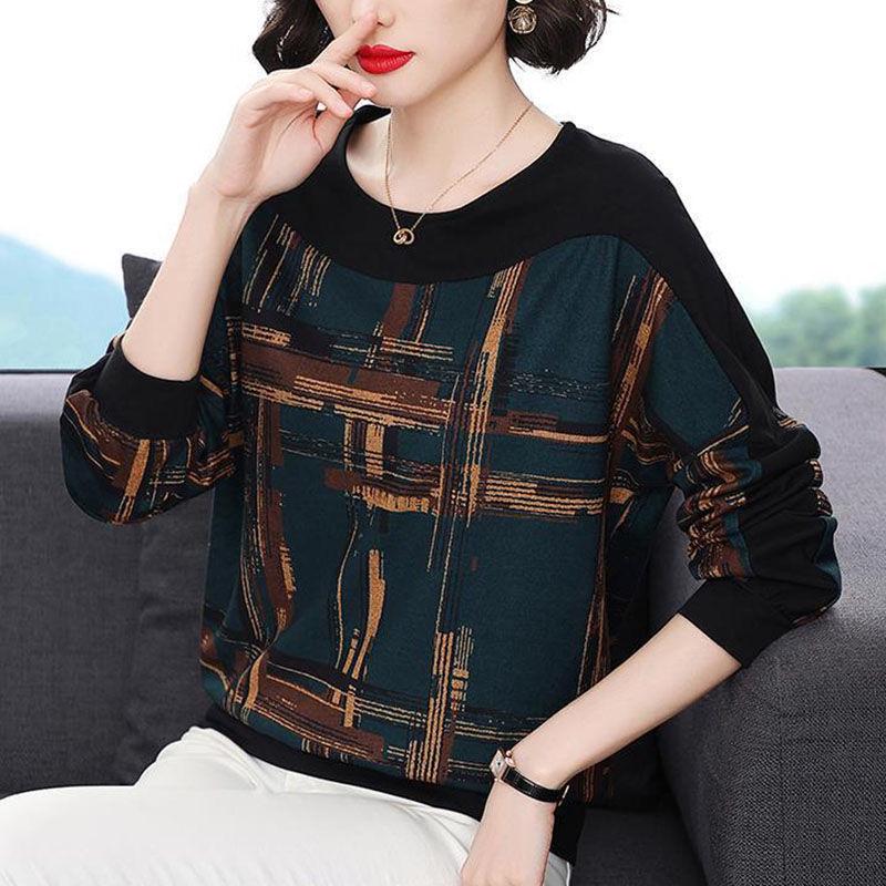 Women s Plus Size Long-Sleeve Slimming T-Shirt for Middle-Aged and Elderly Mothers - Spring/Fall 2023 Collection M 80-100 lbs синій
Women s Plus Size Long-Sleeve Slimming T-Shirt for Middle-Aged and Elderly Mothers - Spring/Fall 2023 Collection M 80-100 lbs синій