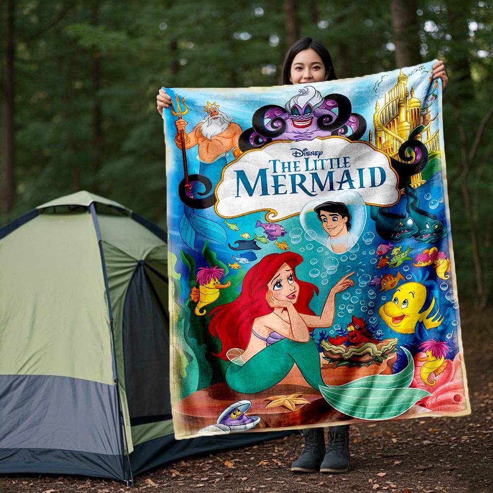1pc, The Little Mermaid Ariel Blanket Seasonal Home Decor Gift for Friends, Soft Throw Blanket, Living Room, Travel, Camping 80x120cm
1pc, The Little Mermaid Ariel Blanket Seasonal Home Decor Gift for Friends, Soft Throw Blanket, Living Room, Travel, Camping 80x120cm