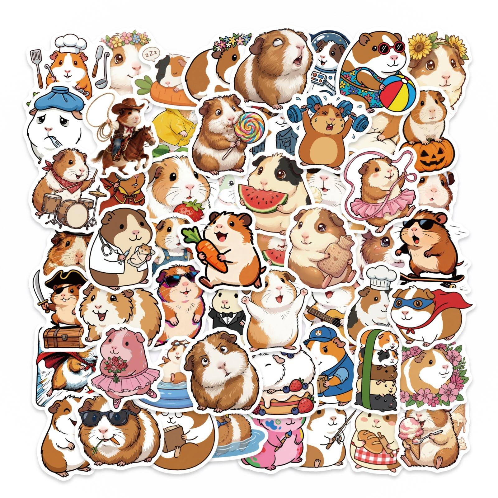 56 Guinea Pig Sticker Packs, Creative Cute Wind Cartoon Small Animal Hand Account Material Decorative Stickers
56 Guinea Pig Sticker Packs, Creative Cute Wind Cartoon Small Animal Hand Account Material Decorative Stickers