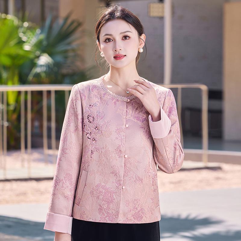 Elegant Beaded Coat: Spring/Autumn Chinese Style Jacket for Middle-aged and Elderly Women 2XL (105-120 lbs) розовый
Elegant Beaded Coat: Spring/Autumn Chinese Style Jacket for Middle-aged and Elderly Women 2XL (105-120 lbs) розовый