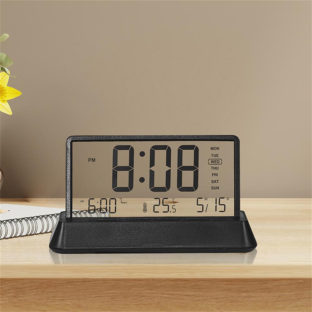 2301 LED Display Multifunction Digital Alarm Clock with Temperature Calendar Snooze Function Black/Transparent
2301 LED Display Multifunction Digital Alarm Clock with Temperature Calendar Snooze Function Black/Transparent