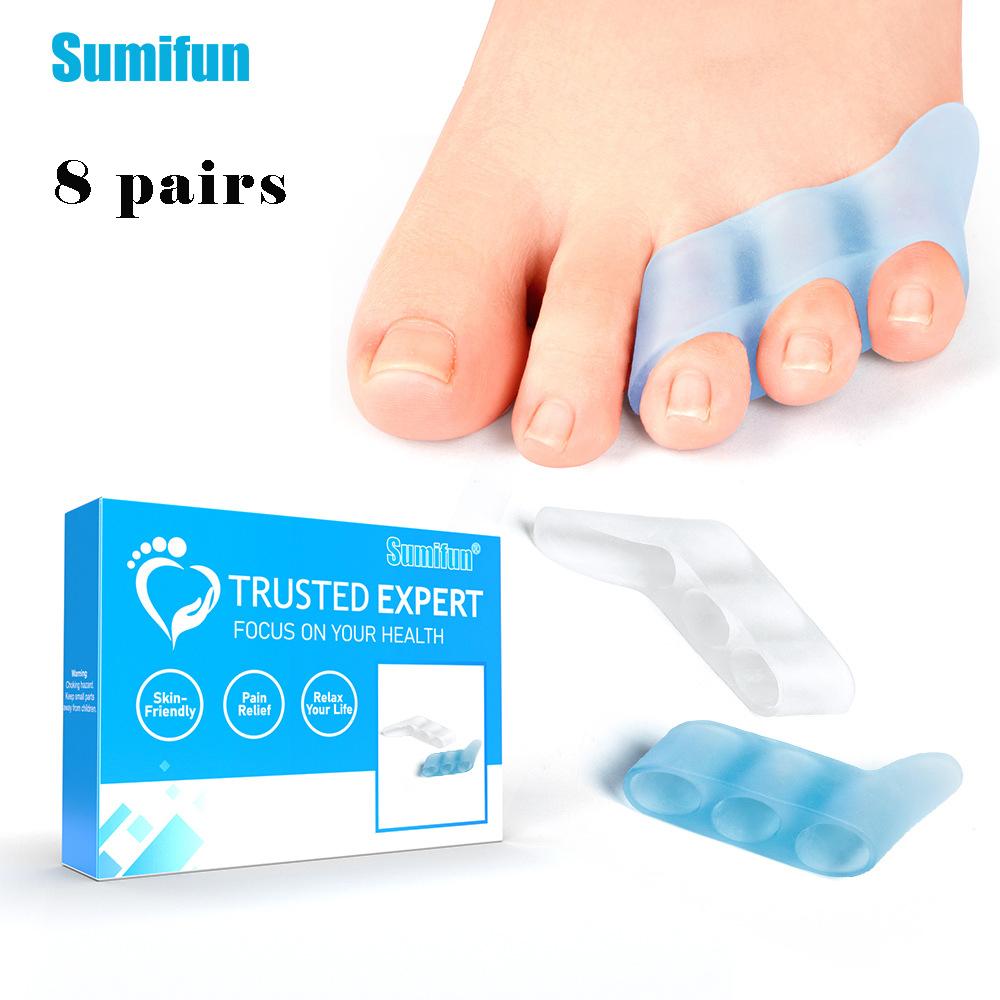 Sumifun 8 пар в коробке, светло-голубой/прозрачный цвет, разделитель пальцев с тремя отверстиями, коррекция пальцев, защита для пальцев, защита для ног, уход за ногами 8 pairs
Sumifun 8 пар в коробке, светло-голубой/прозрачный цвет, разделитель пальцев с тремя отверстиями, коррекция пальцев, защита для пальцев, защита для ног, уход за ногами 8 pairs